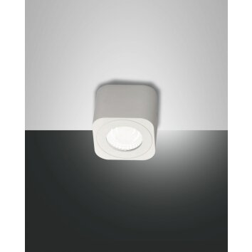 Fabas Luce Palmi Plafoniera LED Bianco, 1-Luce