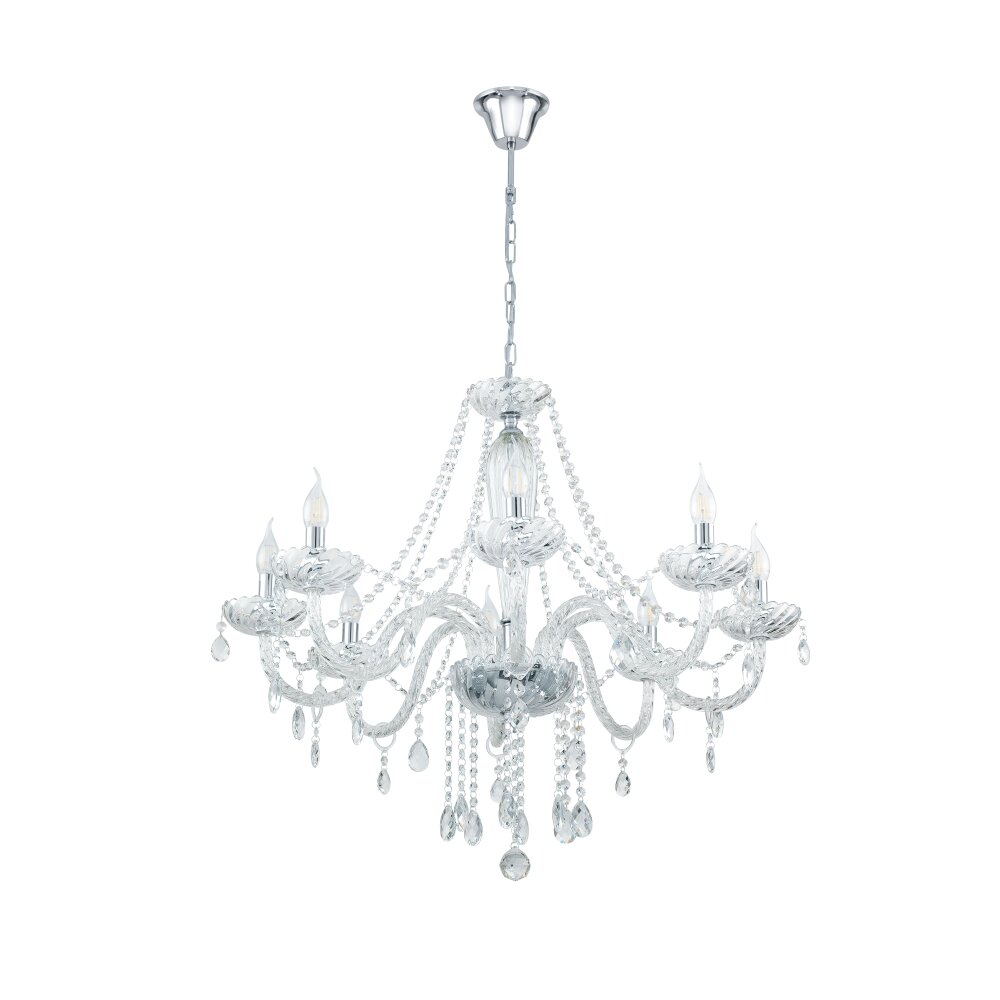 Eglo BASILANO Lampadario a sospensione Cromo, 8-Luci main product photo