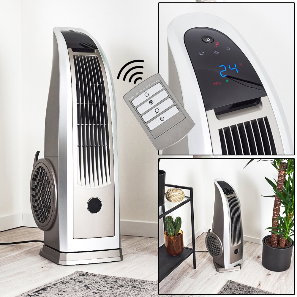 Benidorm Ventilatore Nero, Argento, Telecomando main product photo