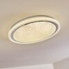 Rufi Plafoniera LED Bianco, 1-Luce, Telecomando