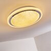 Rufi Plafoniera LED Bianco, 1-Luce, Telecomando