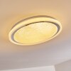 Rufi Plafoniera LED Bianco, 1-Luce, Telecomando