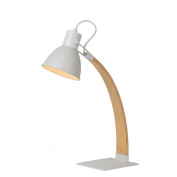 Lucide CURF Lampada da tavolo Bianco, 1-Luce