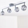 Covane Plafoniera LED Blu, Grigio, 4-Luci