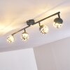 Covane Plafoniera LED Blu, Grigio, 4-Luci