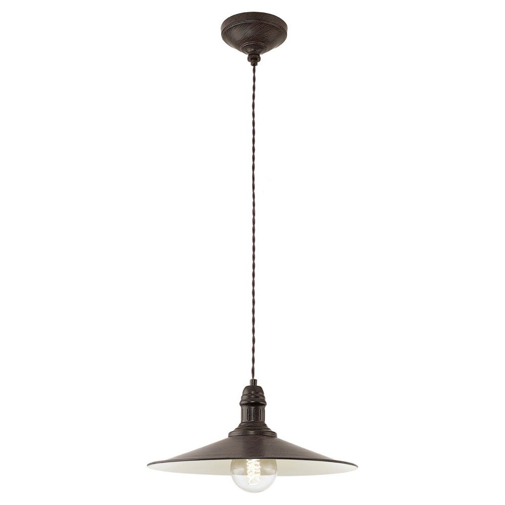 Eglo STOCKBURY Lampada a sospensione Beige, Marrone scuro, 1-Luce main product photo