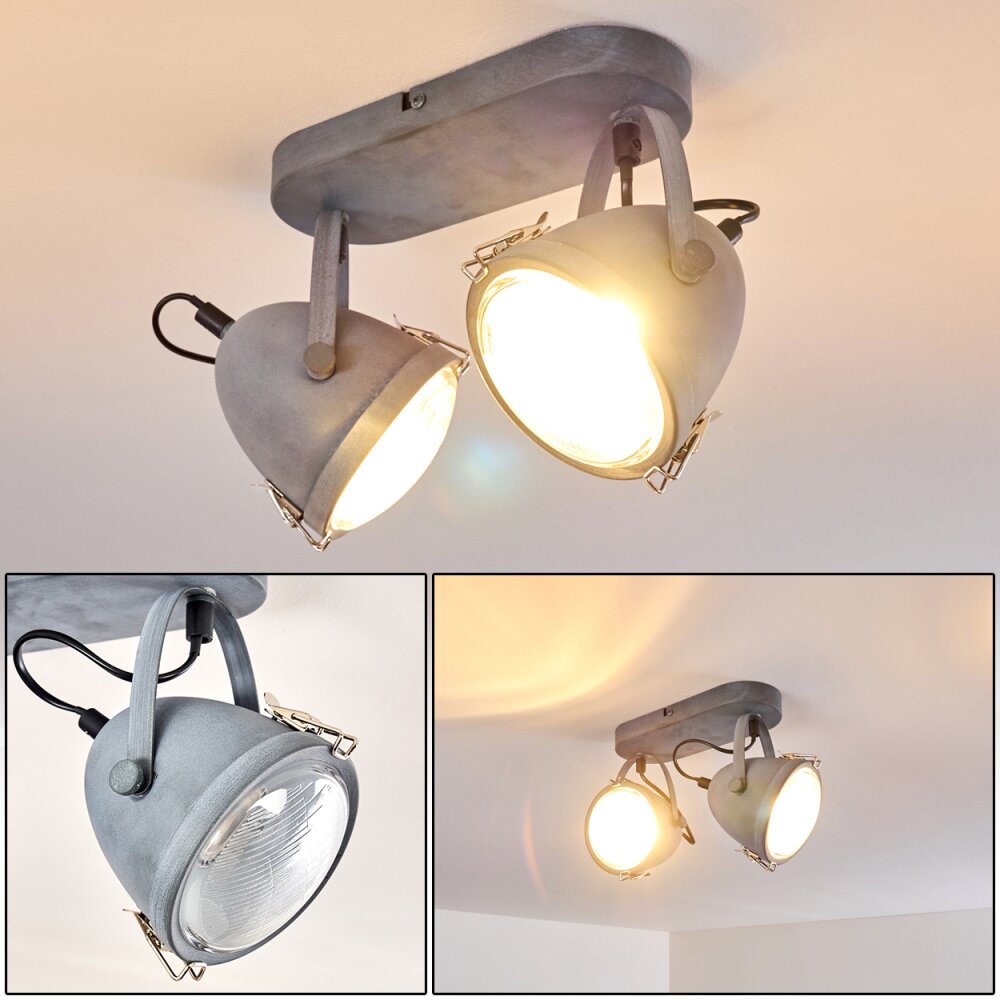 Butikon Plafoniera Grigio, 2-Luci main product photo