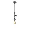 Trio-Leuchten Gotham Lampada a Sospensione Marrone scuro, Argento, 1-Luce