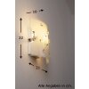 Globo BURGUNDY Applique Nichel opaco, Bianco, 1-Luce