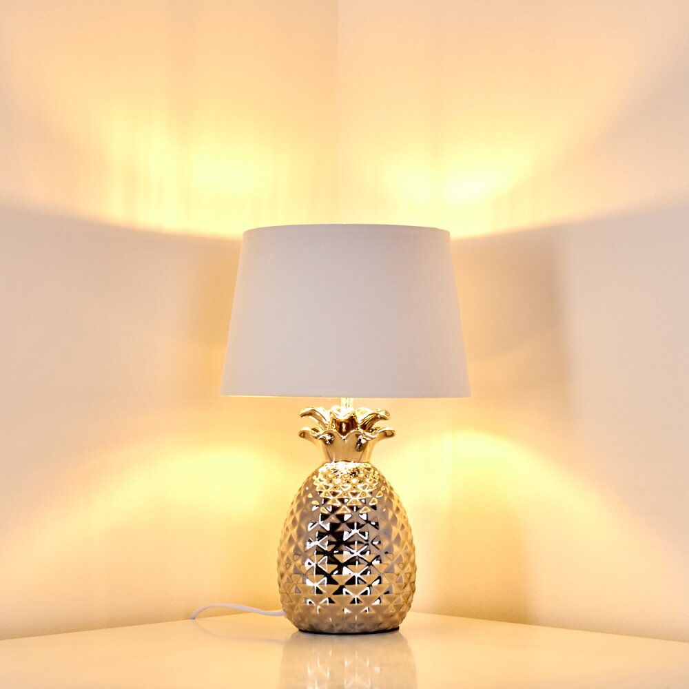 Pina Lampada da Tavolo Bianco, 1-Luce