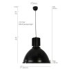 Steinhauer WARBIER Lampadario a sospensione Nero, 1-Luce