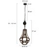 Steinhauer liberty bell Lampada a Sospensione Marrone, 1-Luce