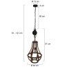 Steinhauer liberty bell Lampada a Sospensione Marrone, 1-Luce