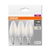 Osram LED E14 4,5 Watt 2700 Kelvin 470 Lumen Confenzione da 3