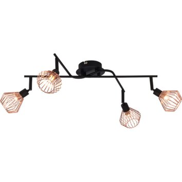 Brilliant Dalma Faretto da soffitto Nero, 4-Luci