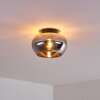 Molloy Plafoniera Cromo, Grigio fumo, 1-Luce