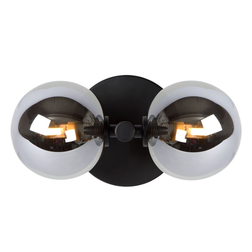 Lucide TYCHO Applique Nero, 2-Luci