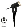 KS Verlichting Beamy Faretto da giardino Nero, 1-Luce