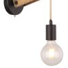 Globo VISSO Applique Marrone, Nero, 1-Luce