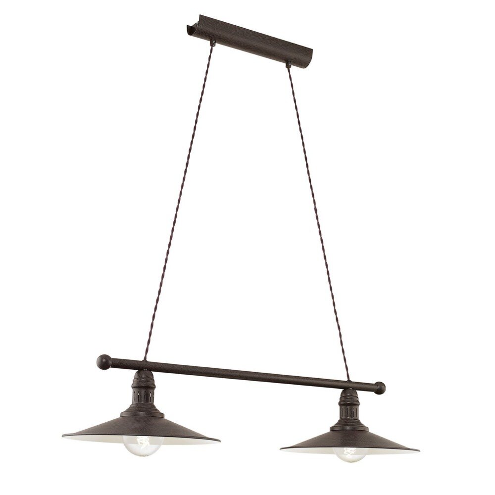 Eglo STOCKBURY Lampada a sospensione Beige, Marrone scuro, 2-Luci main product photo