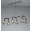 Trio-Leuchten Gotham Lampada a Sospensione Marrone scuro, Argento, 6-Luci