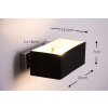 Ideallux BOX AP2 Applique Nero, 2-Luci Ideallux BOX AP2 Applique Nero, 2-Luci