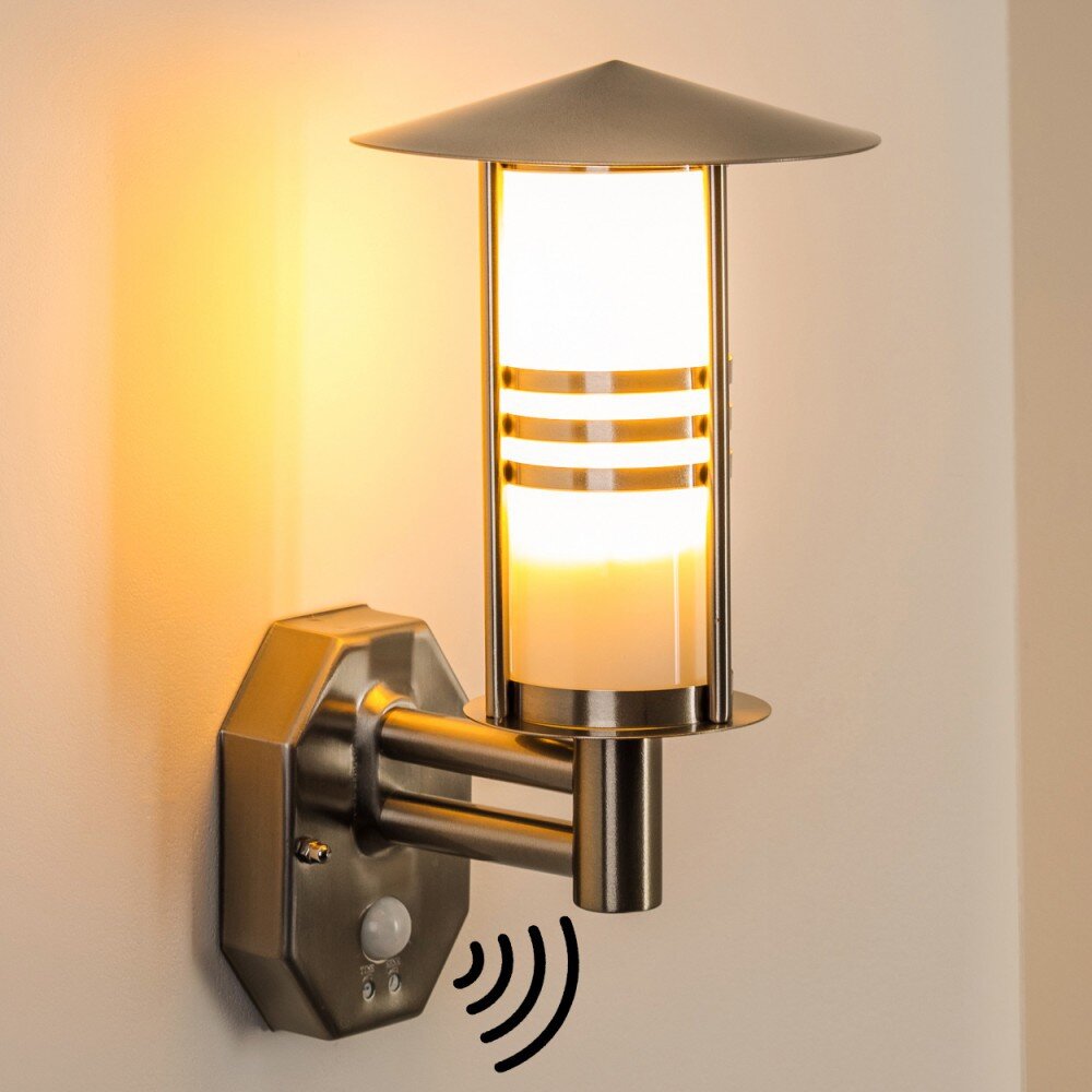 Forli Applique da esterno Acciaio inox, 1-Luce, Sensori di movimento main product photo