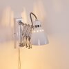 Stranderott Applique Cromo, Bianco, 1-Luce