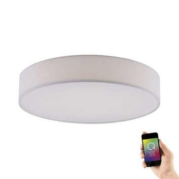 Paul Neuhaus Q-KIARA Plafoniera LED Bianco, 1-Luce, Telecomando