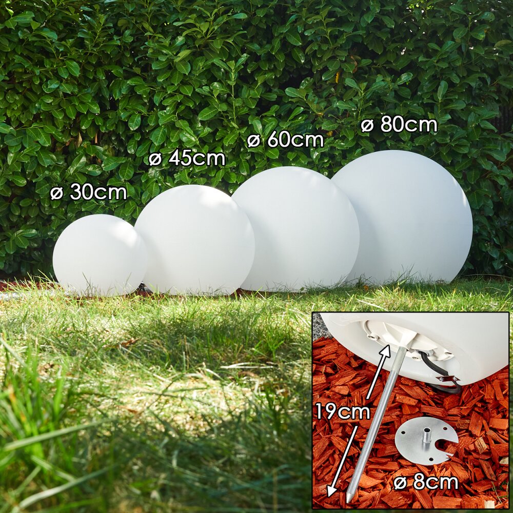 Set di lampade a sfera Arslev Bianco, 4-Luci main product photo