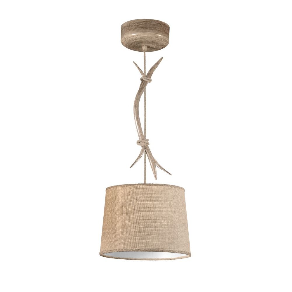 Lampada a Sospensione Mantra SABINA Legno chiaro, 1-Luce main product photo