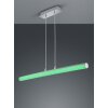 Reality LEIA Lampada a Sospensione LED Cromo, 1-Luce, Telecomando, Cambia colore