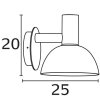 Nordlux ARKI Applique per esterno Zincato, 1-Luce