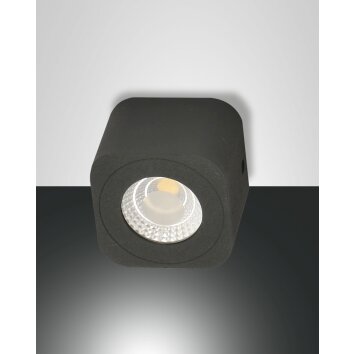 Fabas Luce Palmi Plafoniera LED Antracite, 1-Luce