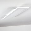 Salmi Plafoniera LED Bianco, 1-Luce, Telecomando