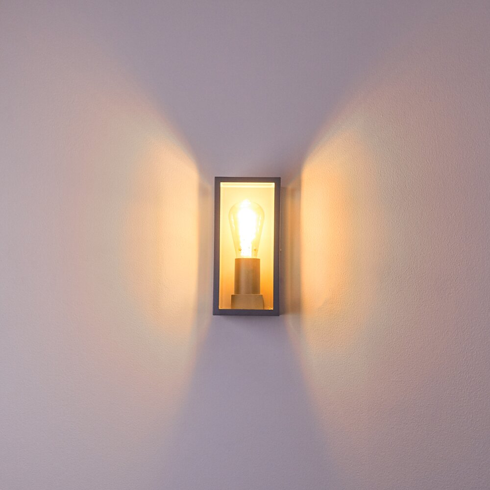 Hakkas Applique da esterno Argento, 1-Luce