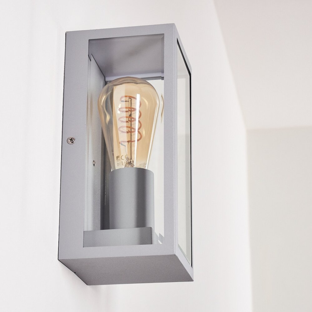 Hakkas Applique da esterno Argento, 1-Luce