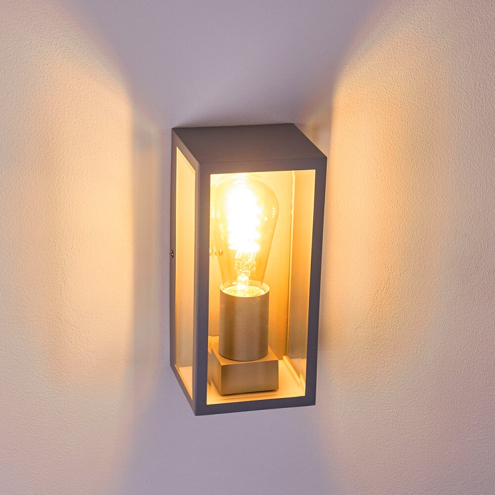 Hakkas Applique da esterno Argento, 1-Luce