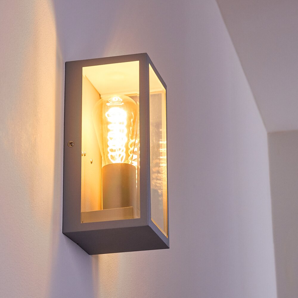 Hakkas Applique da esterno Argento, 1-Luce