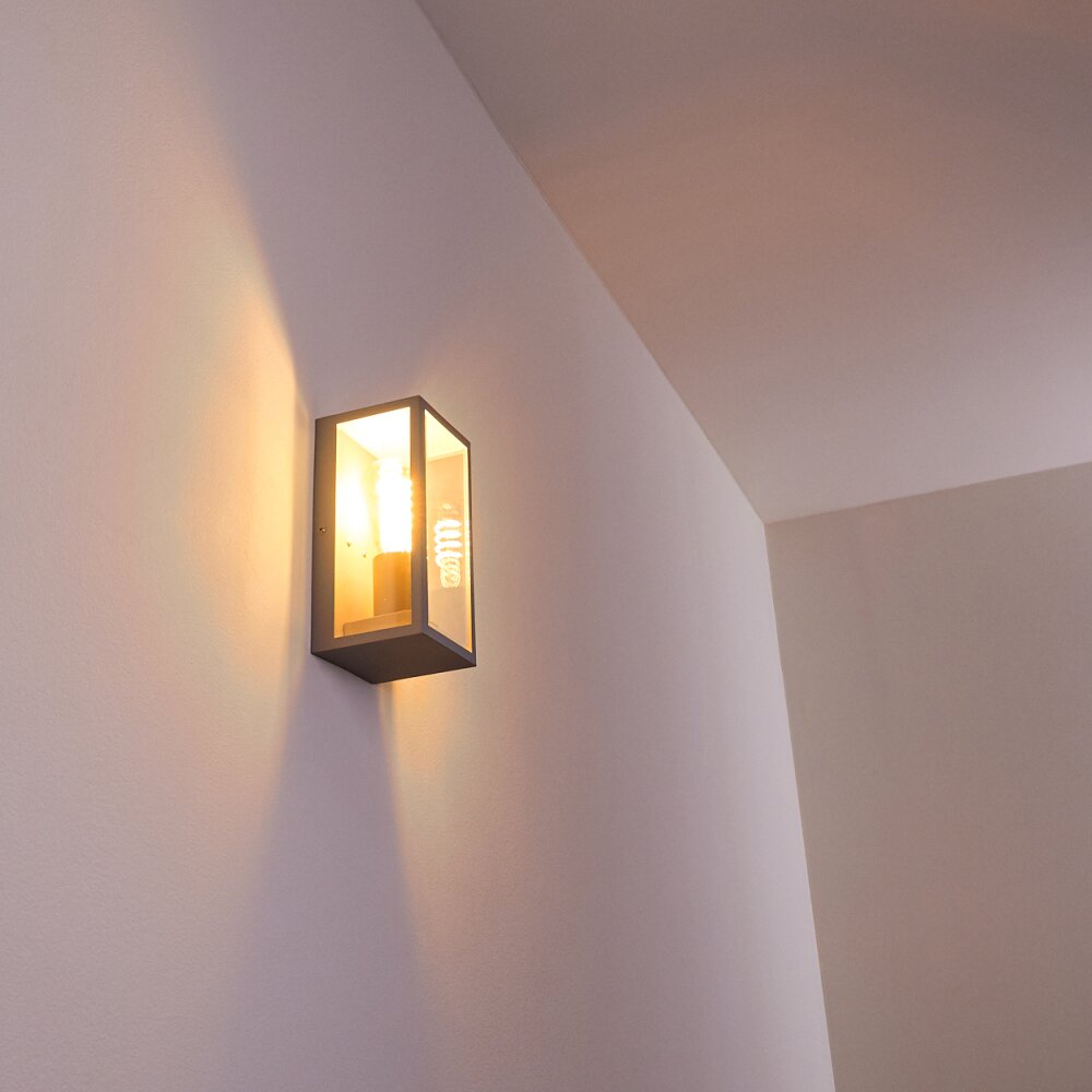 Hakkas Applique da esterno Argento, 1-Luce
