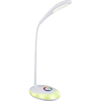 Globo MINEA Lampada da Tavolo LED Bianco, 1-Luce, Cambia colore