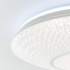 Brilliant Lucian Plafoniera LED Bianco, 1-Luce, Telecomando, Cambia colore