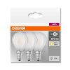 Osram LED E14 4,5 Watt 2700 Kelvin 470 Lumen Confenzione da 3