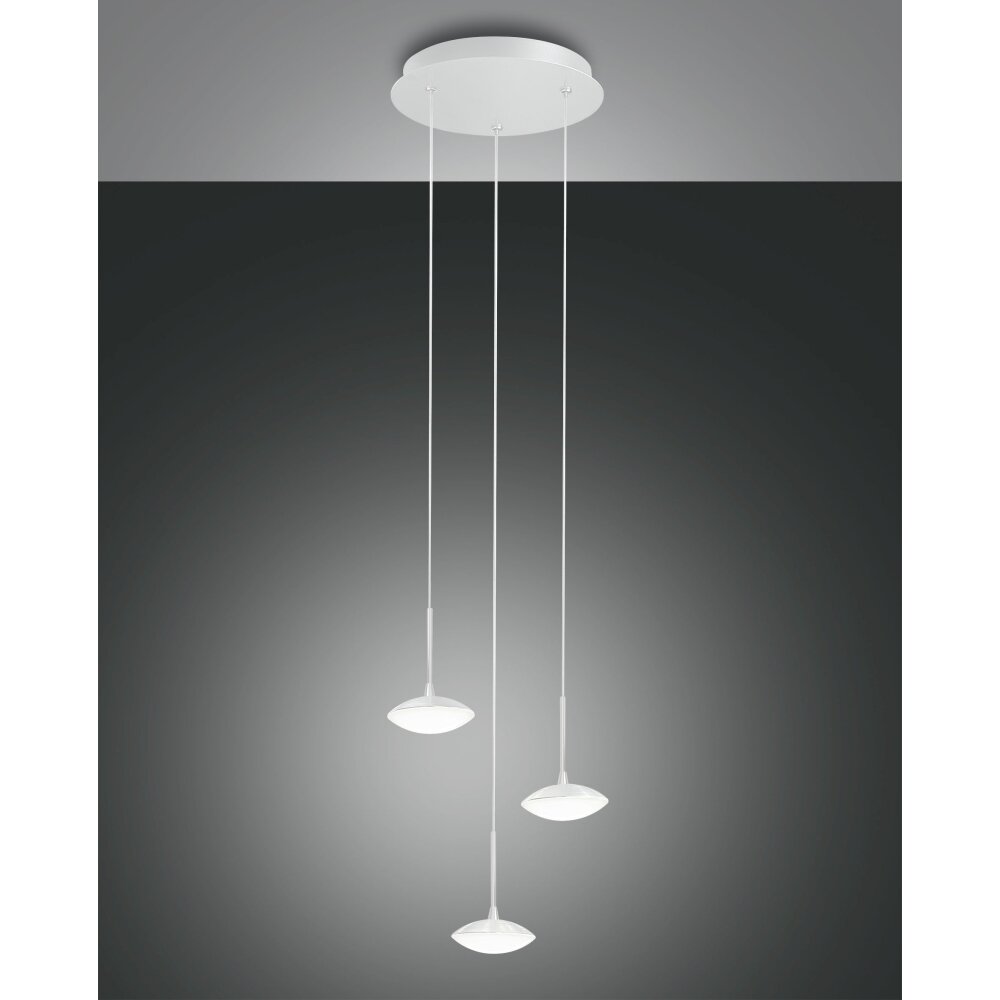 Fabas Luce Hale Lampada a Sospensione LED Bianco, 3-Luci main product photo