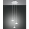 Fabas Luce Hale Lampada a Sospensione LED Bianco, 3-Luci