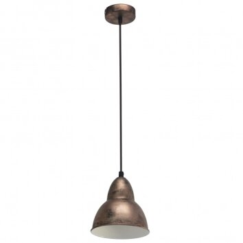 Eglo VINTAGE Lampadario a sospensione Marrone scuro, Ramato, 1-Luce