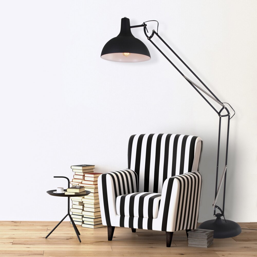 Steinhauer Mexlite Lampada da terra Nero, 1-Luce main product photo
