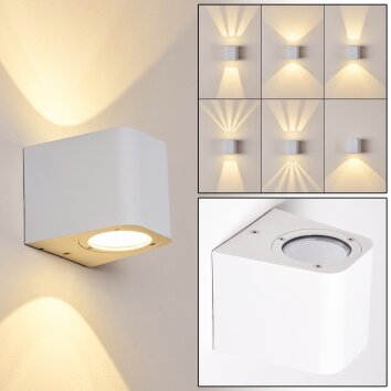 Maputo Applique da esterno LED Bianco, 2-Luci