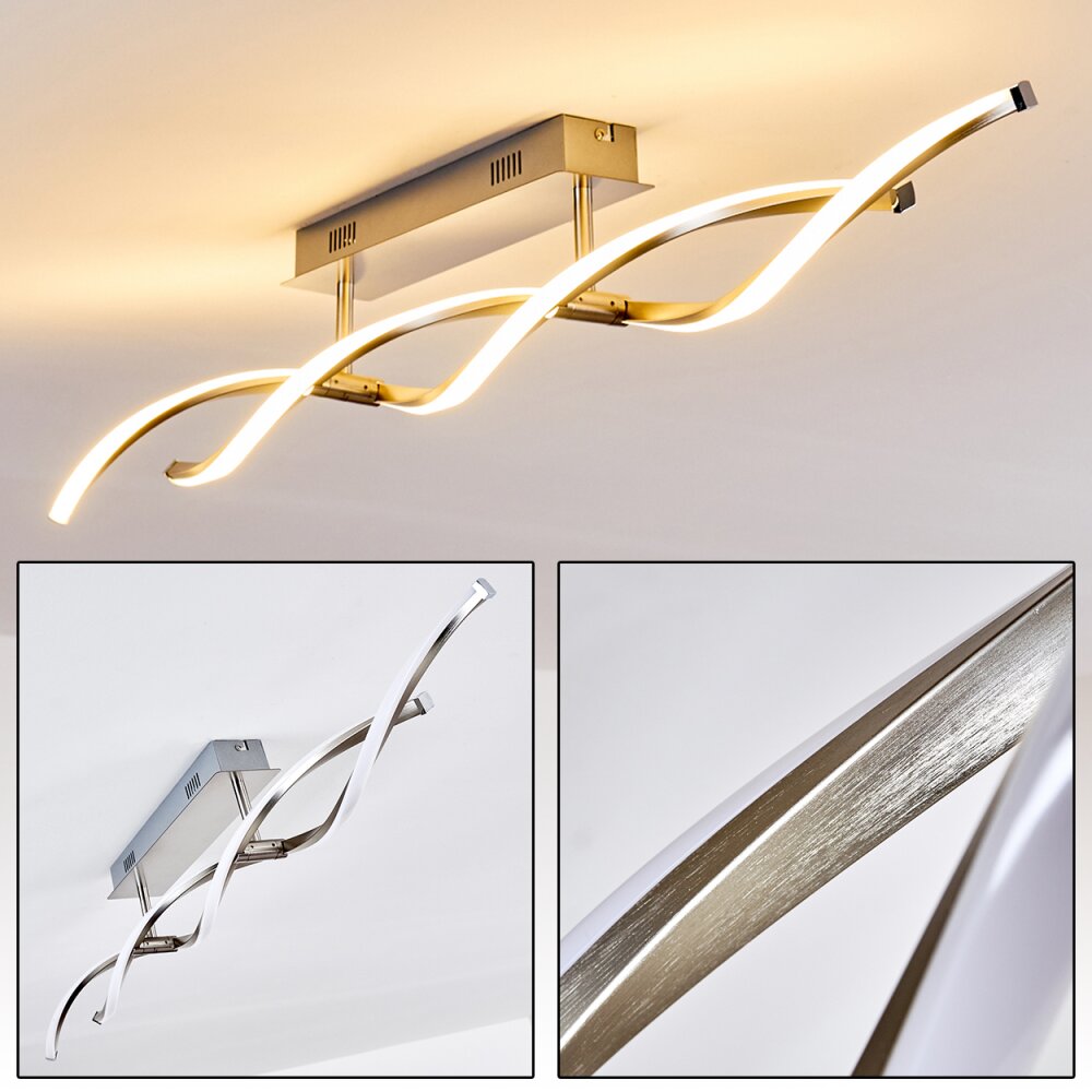 Dundas Plafoniera LED Acciaio inox, 2-Luci main product photo