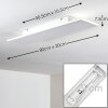 Salmi Plafoniera LED Bianco, 1-Luce